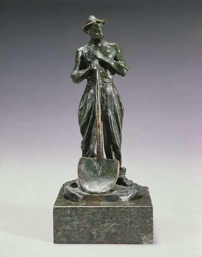 Munkás lapáttal (bronz) alkotó: Aime Jules Dalou